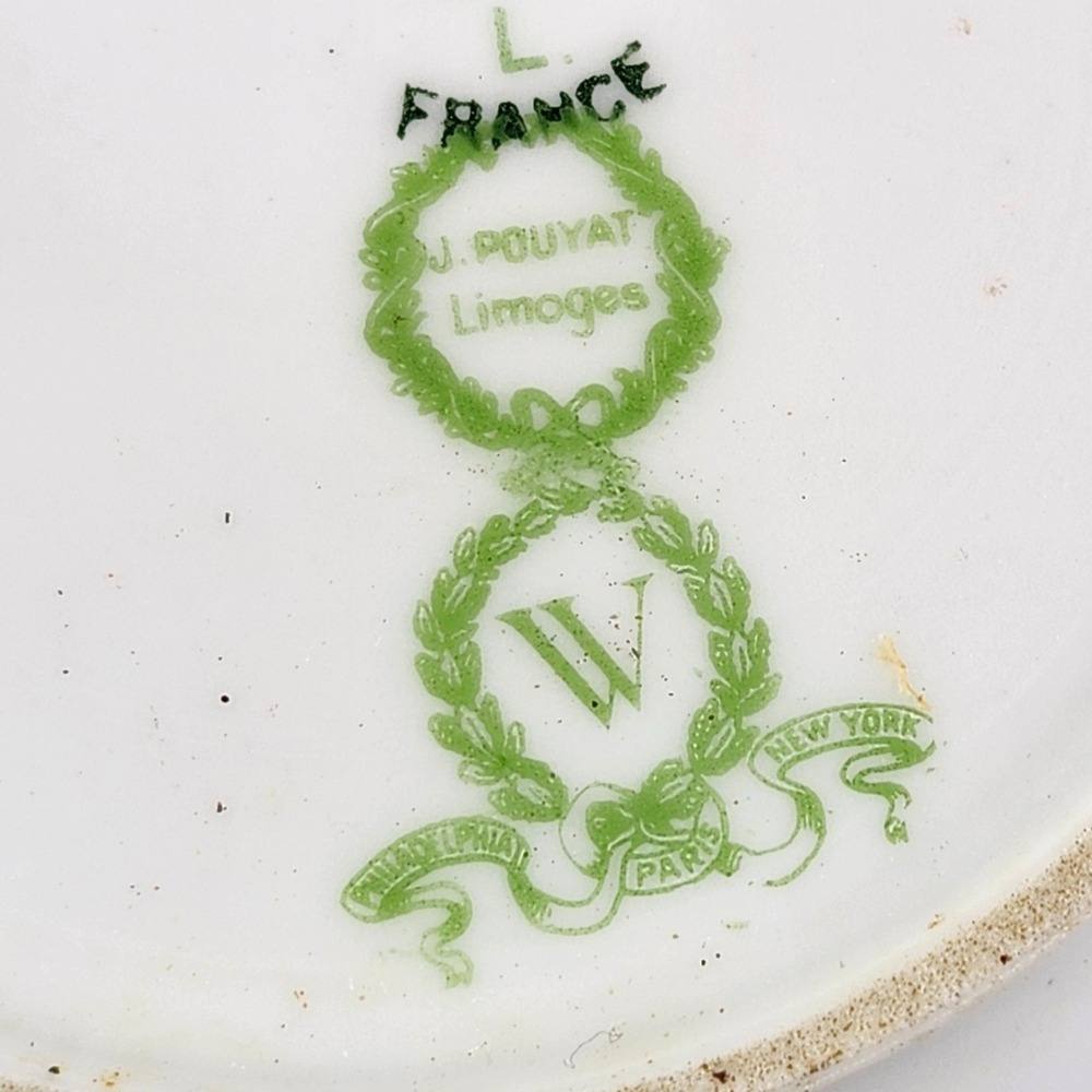 Antique Fine Jean Pouyat Limoges POY59 Fruit Dessert Bowl Replacement 5" - Picture 7 of 8